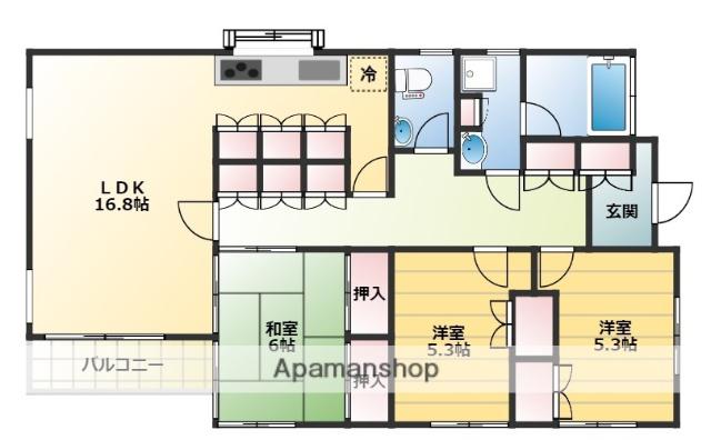 日吉GARDEN(3LDK/1階)の間取り写真