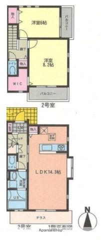 ステラ仲町台(2LDK)の間取り写真