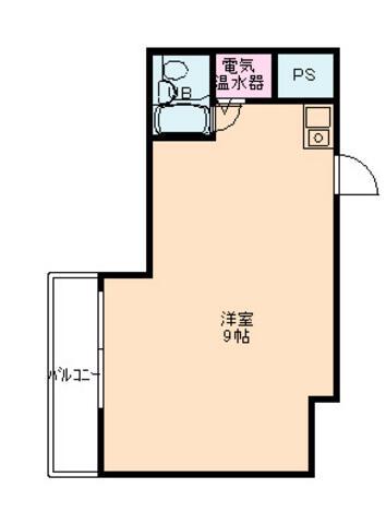 プレジデントハイツ五反田(ワンルーム/3階)の間取り写真