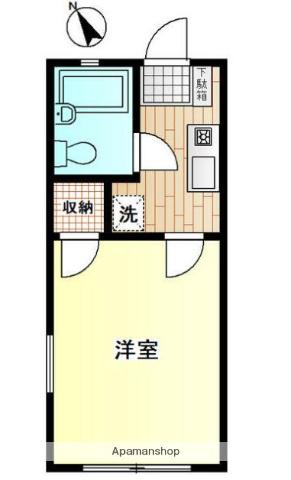 プラネットハウス(ワンルーム/2階)の間取り写真