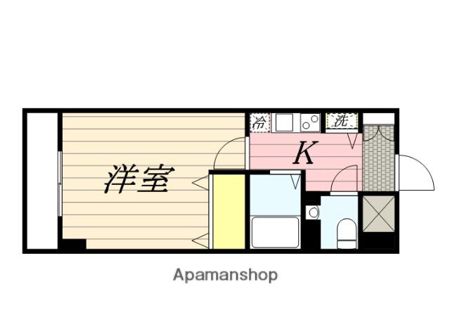 ロリエタワー川崎(1K/3階)の間取り写真