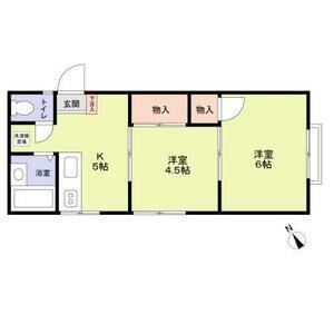 エステート33(2K/2階)の間取り写真