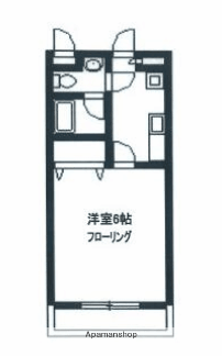 ラ・グラース厚木駅前(1K/3階)の間取り写真