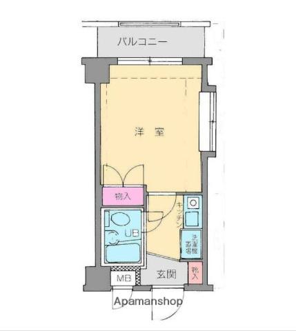 ヴランニュー金沢八景(1K/5階)の間取り写真