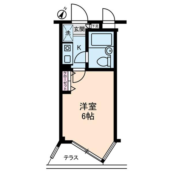 キャトルセゾン橋本8 1階階 間取り