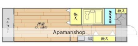 ベルハイツ座間(ワンルーム/5階)の間取り写真