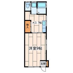 さくらの庄(1K/1階)の間取り写真