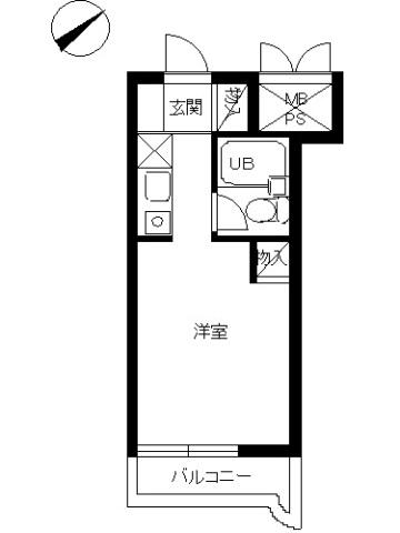 スカイコート戸塚 3階階 間取り