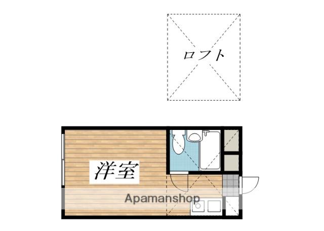ローリエ相模大野(ワンルーム/2階)の間取り写真