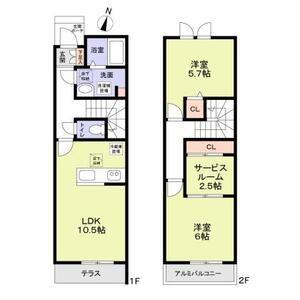 ＬＵＭＩＥＲＥ(2SLDK)の間取り写真