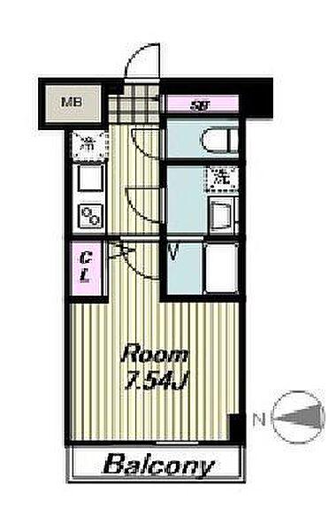 LOCS MUSASHINAKAHARA(1K/4階)の間取り写真
