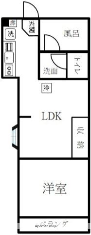 ライフピアモア平塚(1LDK/3階)の間取り写真