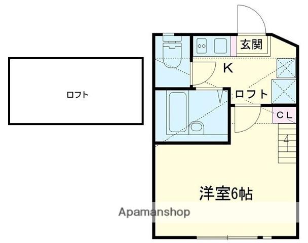 クレスト新杉田(1K/1階)の間取り写真