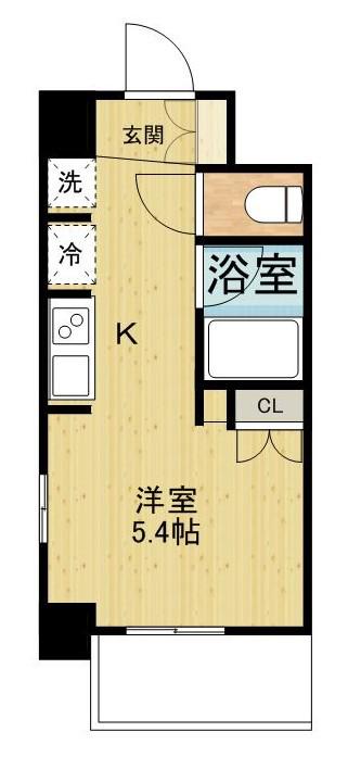 レジディア川崎 6階階 間取り