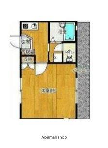 レグルス(1K/2階)の間取り写真