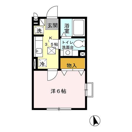 アパートメントK 1階階 間取り