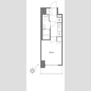 エヌステージ秦野駅前(1K/11階)の間取り写真
