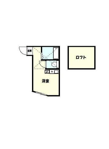 ユナイト白楽ペトロブラス(ワンルーム/1階)の間取り写真