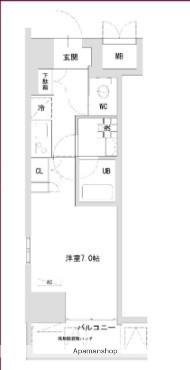 TLRレジデンス町田(1K/13階)の間取り写真