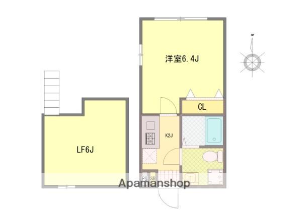 オデッセイ10(1K/1階)の間取り写真