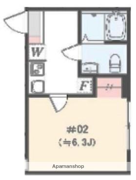 アザーレ・パッシオ本厚木A(1K/2階)の間取り写真