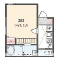 アザーレ・パッシオ本厚木A(1K/3階)の間取り写真