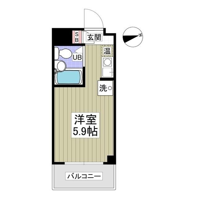 ドリームスペースマンション(1K/2階)の間取り写真