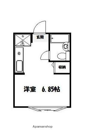 ホームズ稲田堤(ワンルーム/4階)の間取り写真