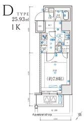 LEXE 横濱関内(1K/10階)の間取り写真