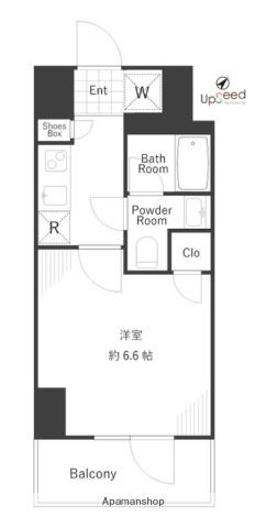 LEXE 横濱関内(1K/7階)の間取り写真