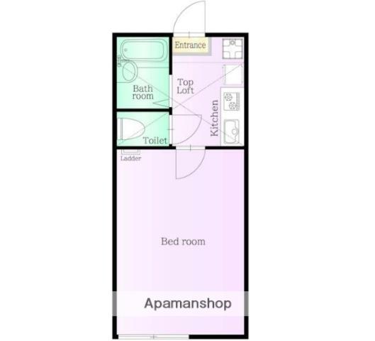 YOKOHAMA GRANDE(ワンルーム/1階)の間取り写真