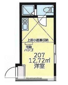 カーサ・オリーブ(ワンルーム/2階)の間取り写真