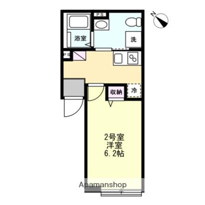 MIRAIS三ツ境(1K/3階)の間取り写真