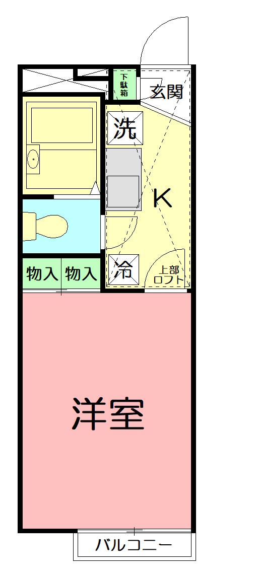 レオパレスコジマ 2階階 間取り