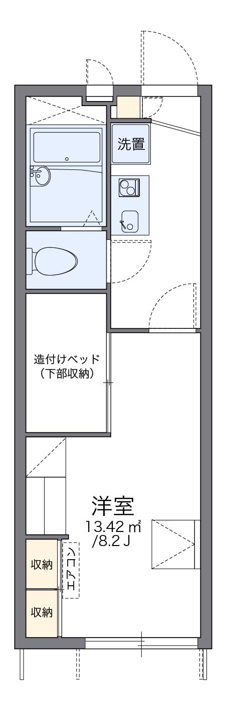 レオパレス広貴(1K/1階)の間取り写真