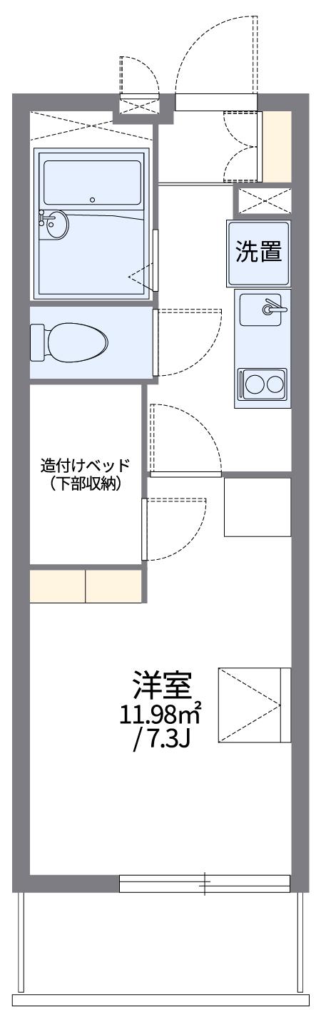 レオパレスメゾン鵠沼(1K/3階)の間取り写真