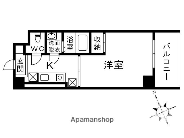 メゾン・ド・ピア7(1K/3階)の間取り写真