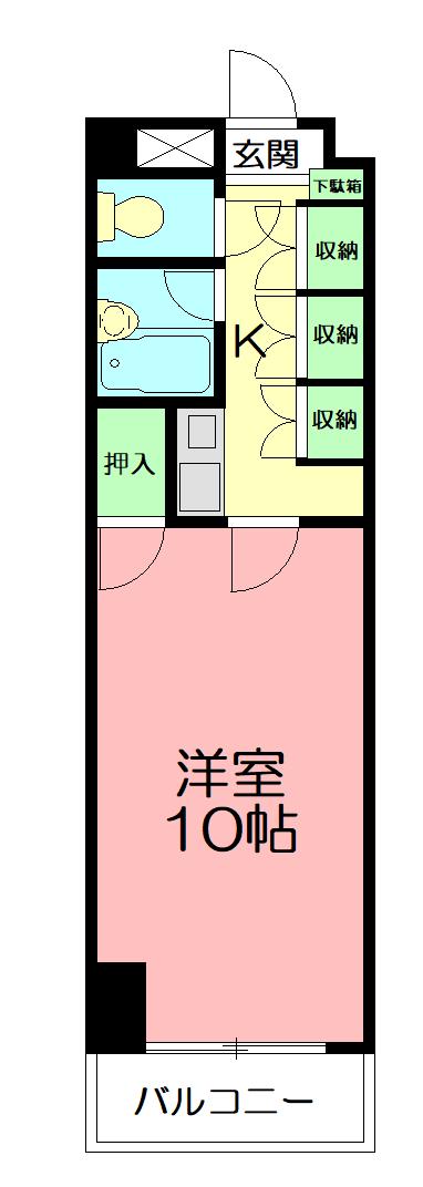 ステアーズアパートメント(1K/3階)の間取り写真