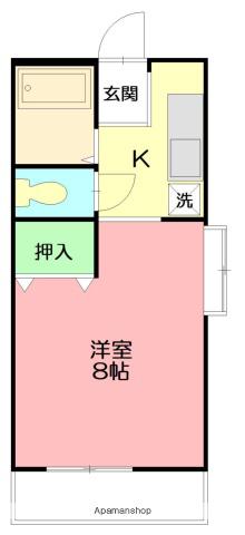 シャルム(1K/2階)の間取り写真