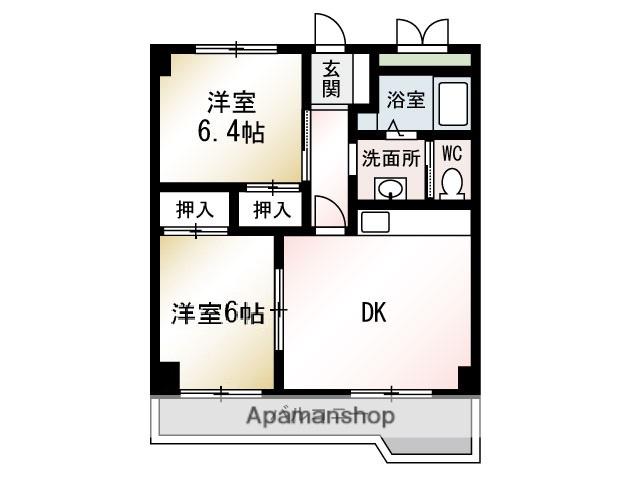 シーライト湘南(2LDK/5階)の間取り写真