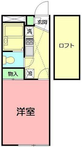 レオパレスグレイス(1K/1階)の間取り写真