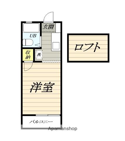 アートハウス桜ヶ丘(ワンルーム/2階)の間取り写真