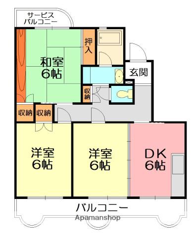 第5メゾン星崎 4階階 間取り