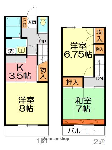 コーポエンドウ(3K)の間取り写真