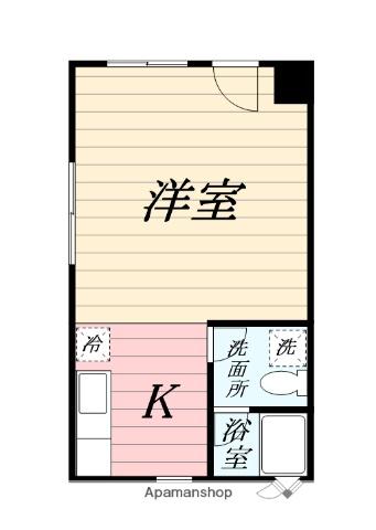 ミナミカジー2(ワンルーム/2階)の間取り写真