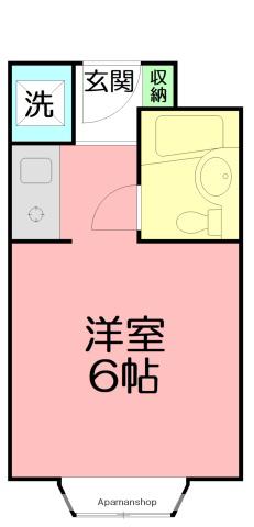 ハイツマイヤアタ(1K/2階)の間取り写真