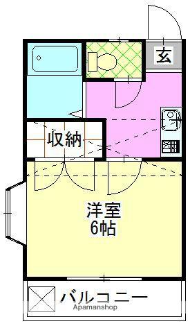 サンワード小泉NO.11(1K/2階)の間取り写真