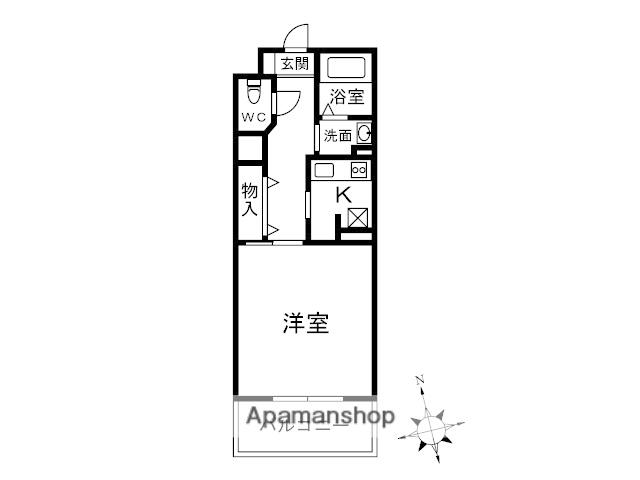 プリマネージュ(1K/3階)の間取り写真