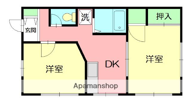 アルテメゾン(2K/1階)の間取り写真