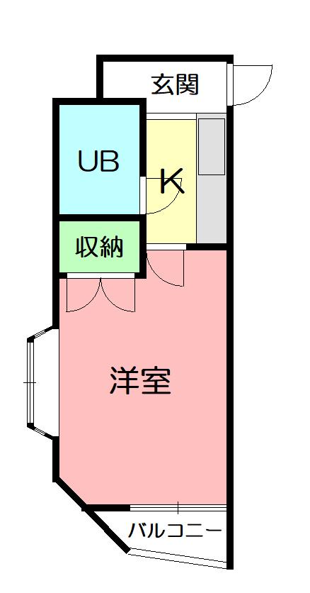 TOP・藤沢第2(ワンルーム/2階)の間取り写真